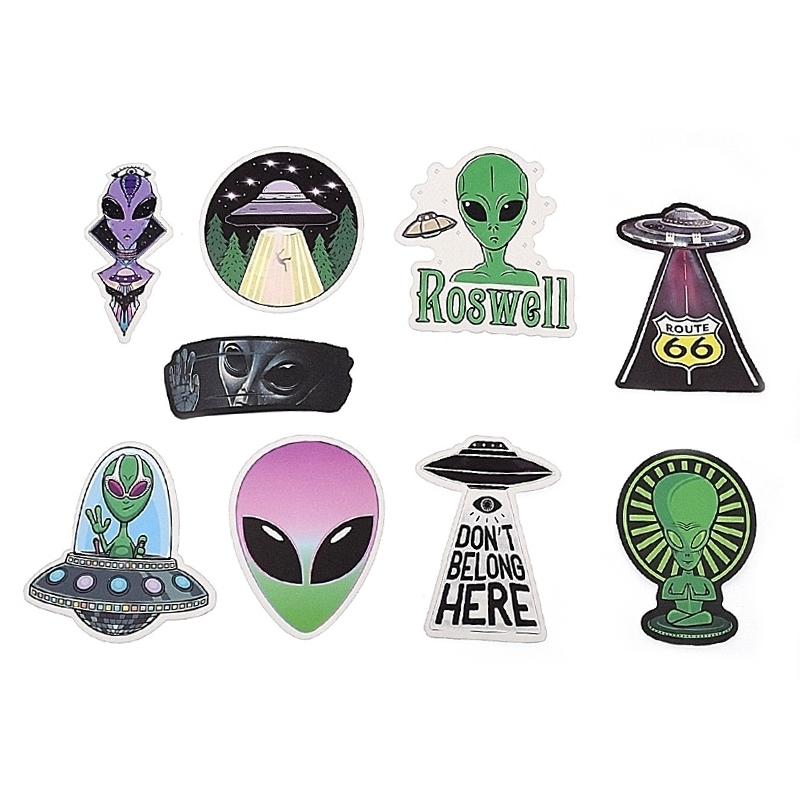 Vélo Original 25 Stickers Extraterrestre Pour Vélo 7 Vélo Original 25 Stickers Extraterrestre Pour Vélo – Image 5