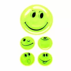 Vélo Original 5 Autocollants Smiley Jaune Fluo Pour Enfant