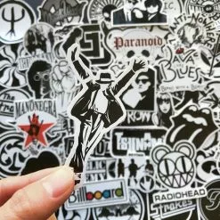 Vélo Original 50 Autocollants Artistes De Musique à Coller Sur Cadre De Vélo -PORTE BAGAGE VÉLO Soldes Magasin 50 autocollants artistes de musique a coller sur cadre de velo 2