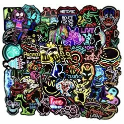 Vélo Original 50 Autocollants FLUO Pour La Sécurité De L'enfant à Vélo