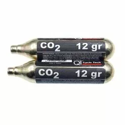 QT Cycletech Cartouches Non Filetées CO2 12 Gr - Par 2