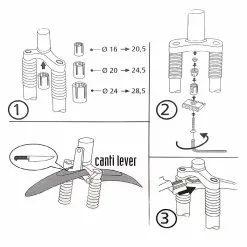 Funecobikes Garde Boue VTT 24/26" - Compatible Fourche Télescopique -PORTE BAGAGE VÉLO Soldes Magasin garde boue vtt 24 26 compatible fourche telescopique 3