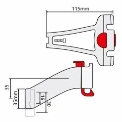 KLICKFIX 0211VO Fixation Potence Vélo -PORTE BAGAGE VÉLO Soldes Magasin klickfix 0211vo fixation potence velo 2