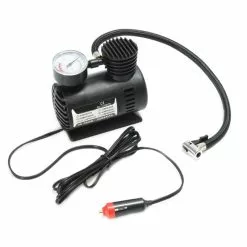 Silverline Mini Compresseur D'air Portable 12v Gonfleur Pneu Et Chambre à Air -PORTE BAGAGE VÉLO Soldes Magasin mini compresseur d air portable 12v gonfleur pneu et chambre a air 2