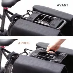 PORTE BAGAGE VÉLO Soldes Magasin -PORTE BAGAGE VÉLO Soldes Magasin poignee additionnelle pour sacoche double velo basil 1