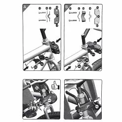 Polisport - Fixation Sur Tube De Direction Pour Siège Enfant Avant -PORTE BAGAGE VÉLO Soldes Magasin polisport fixation sur tube de direction pour siege enfant avant 4