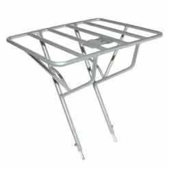 Porte-bagages Avant Argent Pour Vélo Frontière