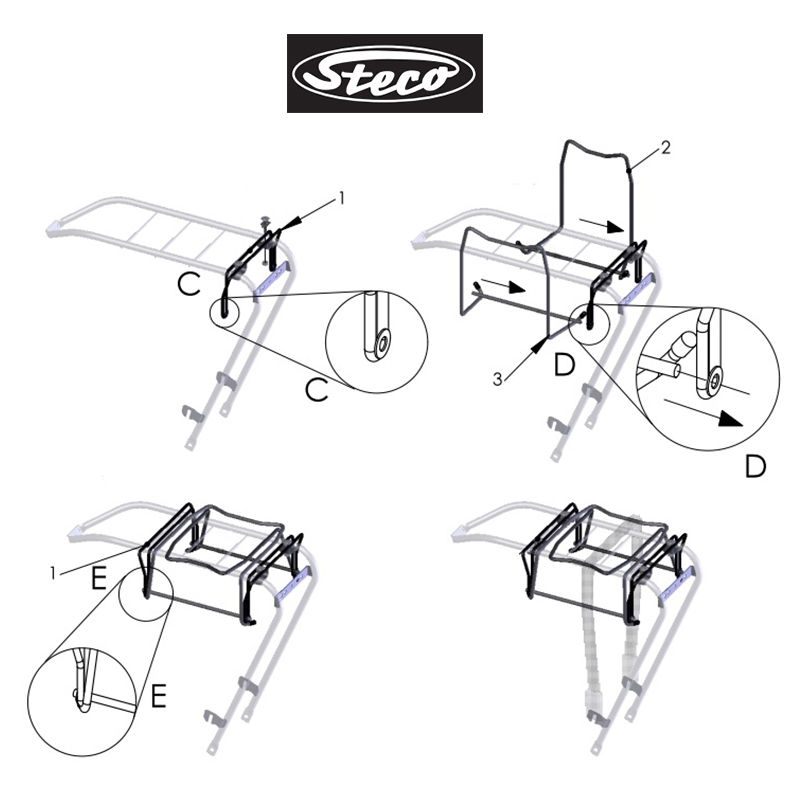 Steco Porte Sac De Voyage Pour Porte-bagages Arrière Vélo 4 Steco Porte Sac De Voyage Pour Porte-bagages Arrière Vélo – Image 2