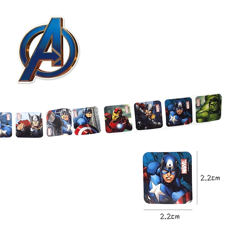 Rouleau De 200 Stickers AVENGERS Pour La Décoration Des Enfants à Vélo 5 Rouleau De 200 Stickers AVENGERS Pour La Décoration Des Enfants à Vélo – Image 3