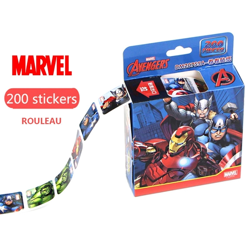 Rouleau De 200 Stickers AVENGERS Pour La Décoration Des Enfants à Vélo 3 Rouleau De 200 Stickers AVENGERS Pour La Décoration Des Enfants à Vélo