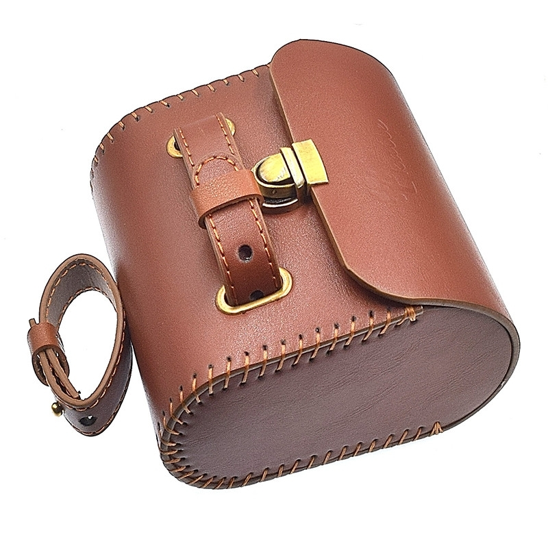 Sacoche De Selle Vélo Vintage En Cuir Brun 5 Sacoche De Selle Vélo Vintage En Cuir Brun – Image 3