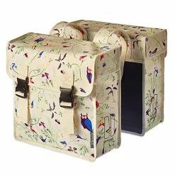 Sacoche Double Vélo Arrière Basil Wanderlust Ivoire 35L