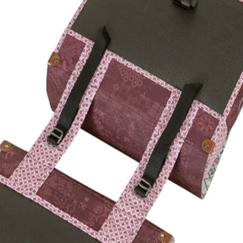 Sacoche Vélo Double Rouge Vintage 35L Boheme Basil 5 Sacoche Vélo Double Rouge Vintage 35L Boheme Basil – Image 3