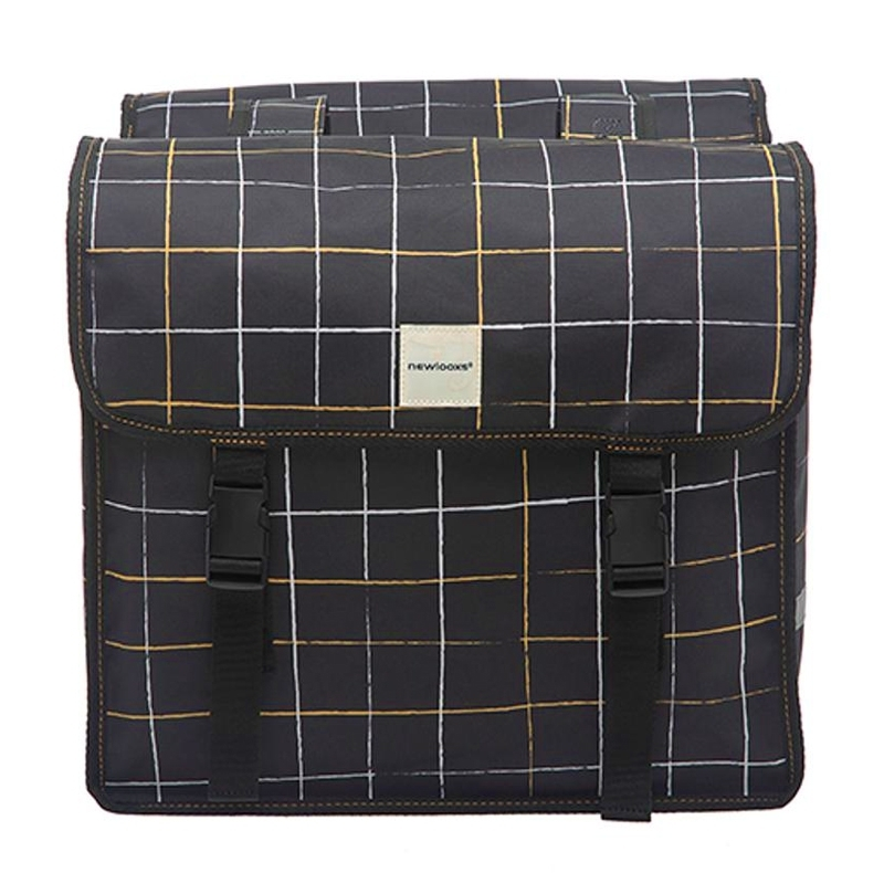 New Looxs Sacoche Vélo Porte Bagages Double Carreaux Noir - 30 Litres 4 New Looxs Sacoche Vélo Porte Bagages Double Carreaux Noir - 30 Litres – Image 2