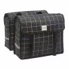 New Looxs Sacoche Vélo Porte Bagages Double Carreaux Noir - 30 Litres
