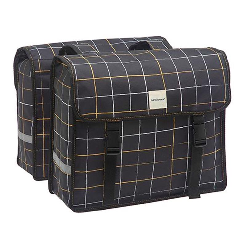 New Looxs Sacoche Vélo Porte Bagages Double Carreaux Noir - 30 Litres 3 New Looxs Sacoche Vélo Porte Bagages Double Carreaux Noir - 30 Litres