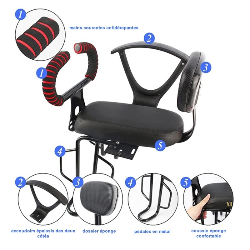 Vélo Original Siège De Vélo Arrière Pour Enfant 6 Vélo Original Siège De Vélo Arrière Pour Enfant – Image 5