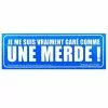 Sticker Garé Comme Une Merde - Bleu -PORTE BAGAGE VÉLO Soldes Magasin sticker gare comme une merde bleu