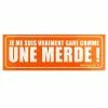 Sticker Garé Comme Une Merde - Orange -PORTE BAGAGE VÉLO Soldes Magasin sticker gare comme une merde orange