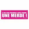 Sticker Garé Comme Une Merde - Rose -PORTE BAGAGE VÉLO Soldes Magasin sticker gare comme une merde rose