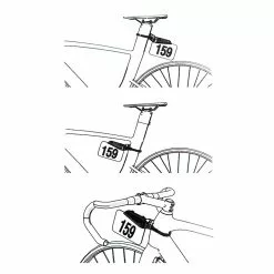 Support De Plaque De Numéro De Course Pour Tige De Selle -PORTE BAGAGE VÉLO Soldes Magasin support de plaque de numero de course pour tige de selle 3