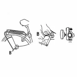Supports Haubans Siège Bobike Classic Junior -PORTE BAGAGE VÉLO Soldes Magasin supports haubans siege bobike classic junior 1